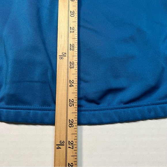 Fjallraven Full Zip High/mock Neck Sweater in Blue. - Picture 14 of 16
